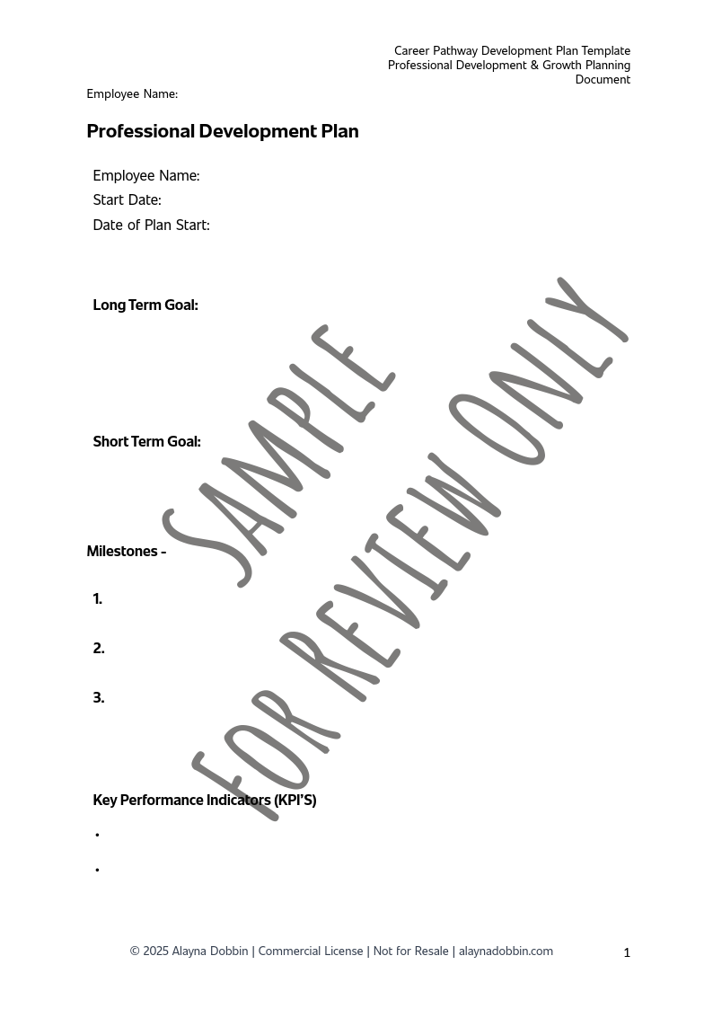 Career Pathway Conversations Template