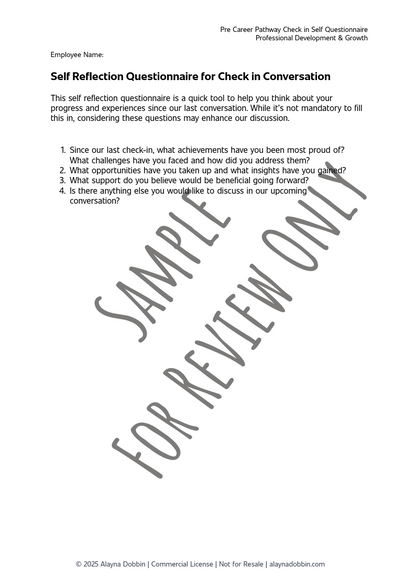 Career Pathway Conversations Template