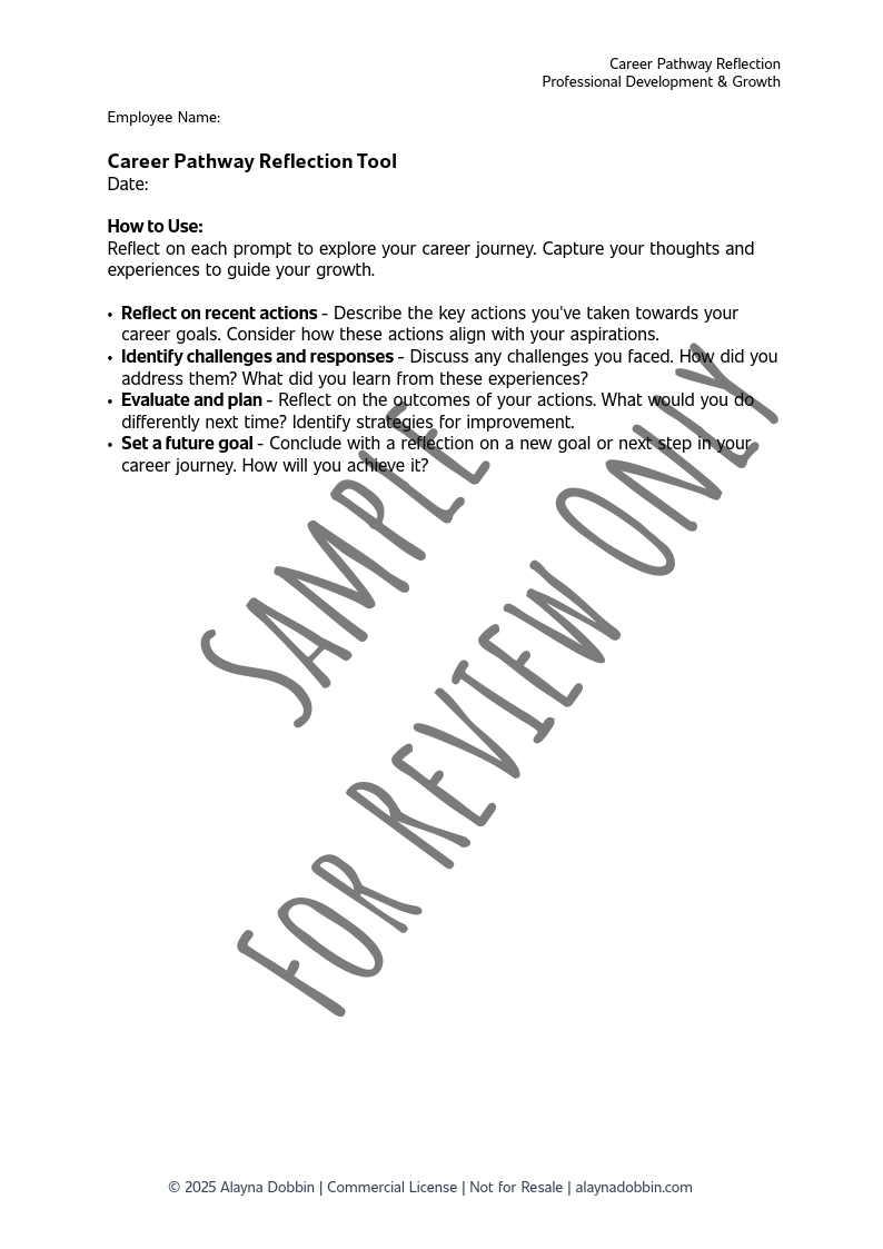 Career Pathway Conversations Template